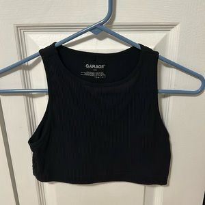Garage Black Boat Neck Tank Top. Size P/S